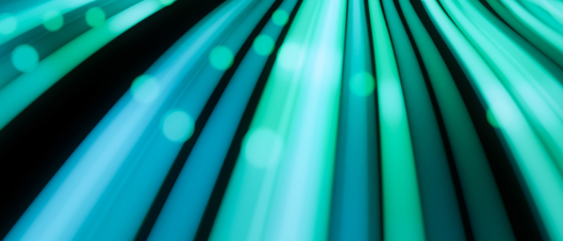 Abstract green glowing lines