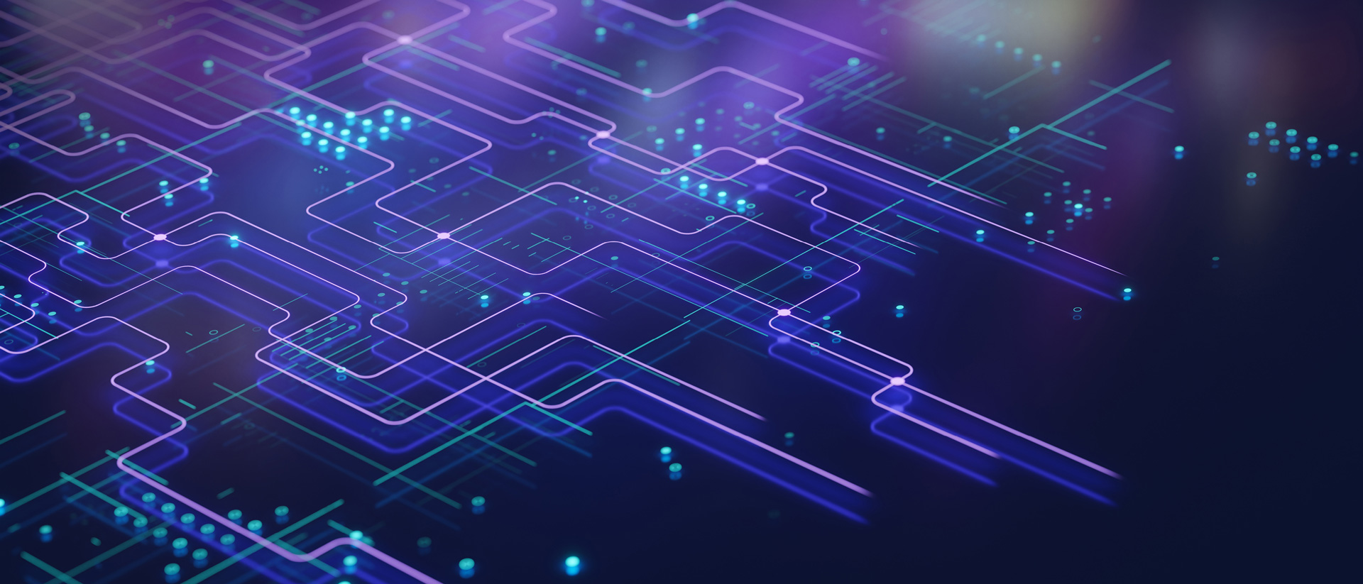 Purple and blue circuit diagram