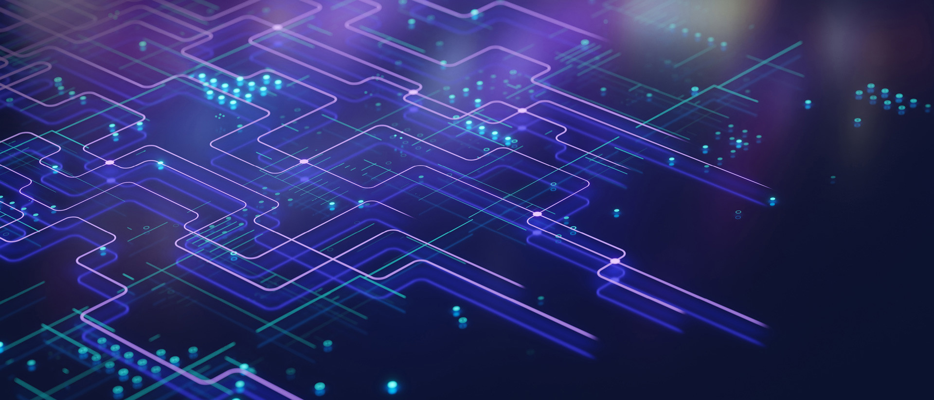 Purple and blue circuit diagram