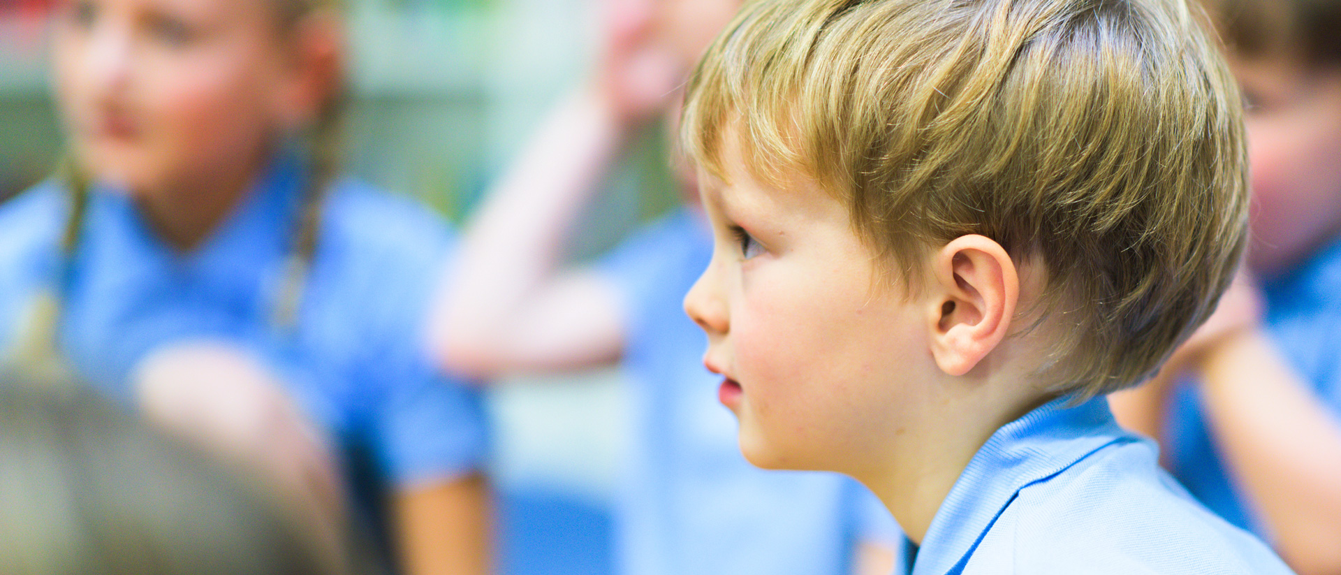 Schoolchild focusing on sports or a game