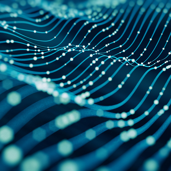 Abstract wavy blue pattern