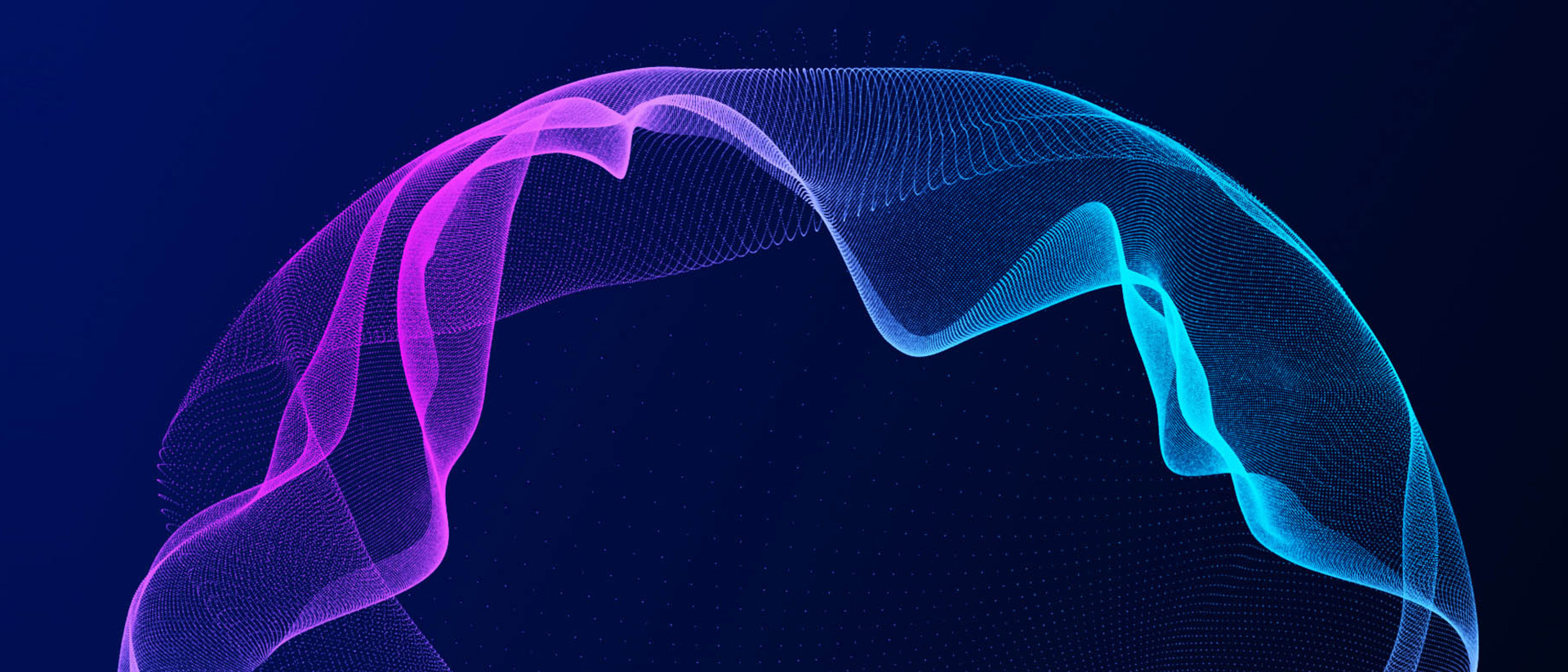 Abstract flowing purple and blue shape