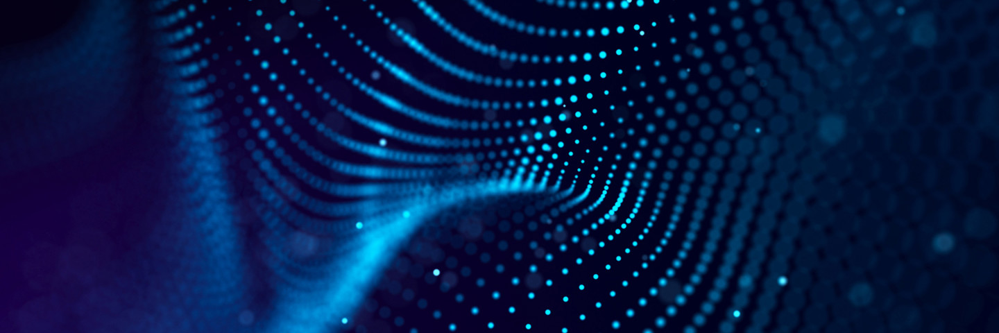 Abstract image of blue dots