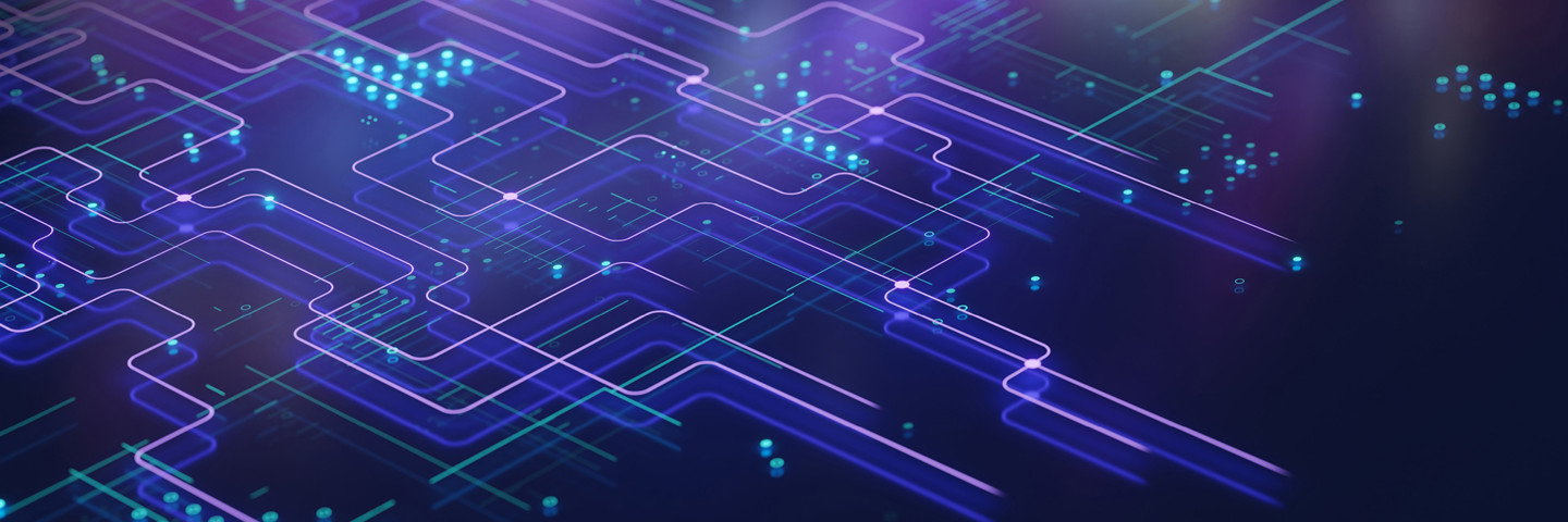 Abstract image of purple technological detail